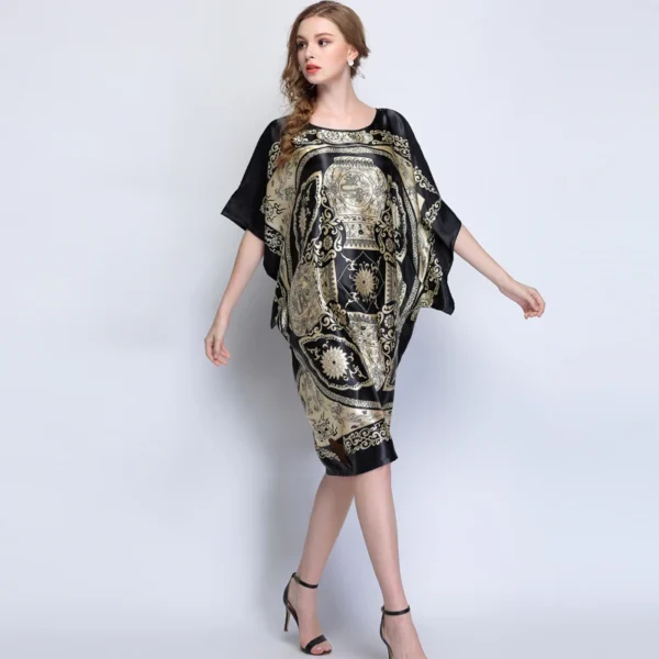 Gown Kimono Bathrobe robe xl Summer New Pink Sexy Silk Rayon Home Dress Women Casual Nightdress Sleepshirt Robe халат женский - Image 3
