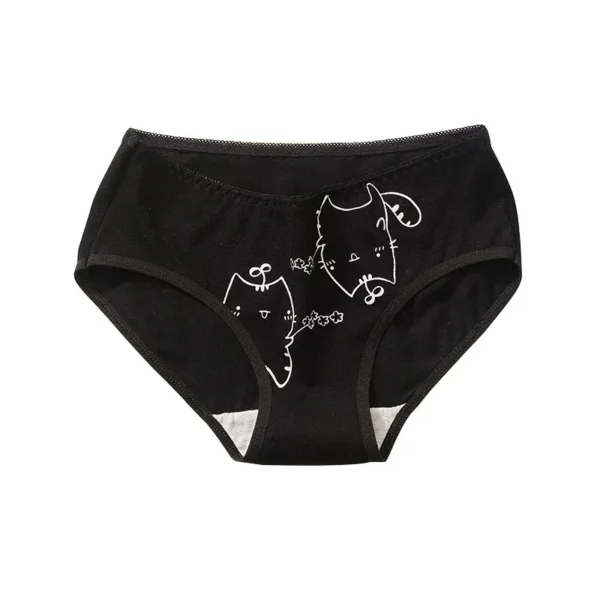 5Pcs/set Cotton Underwear Cute Cartoon Cat Panties for Woman Girl Soft Pantys Plus Size Breathable Briefs Female Sexy Lingerie - Image 5