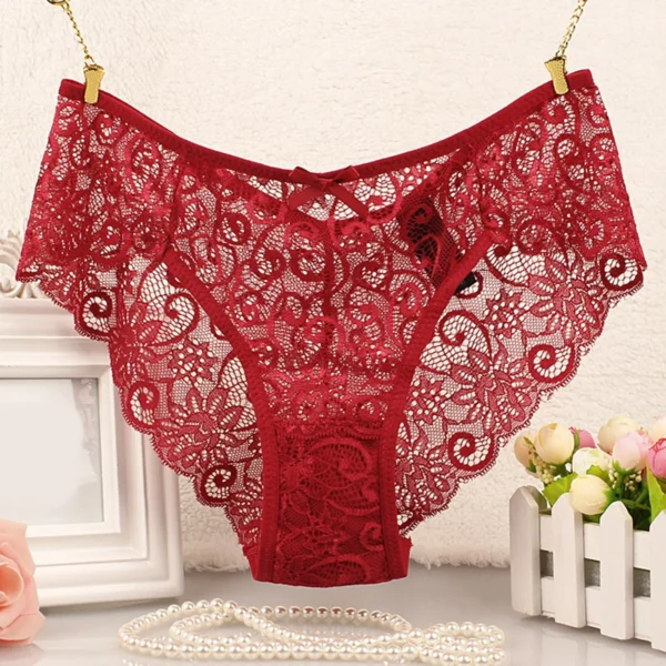 Panties For Women Plus Size Thongs Woman 2024 Women Sexy Panties Lace Cutout Hollow Waist Sexy Panties Calcinhas Feminina - Image 5