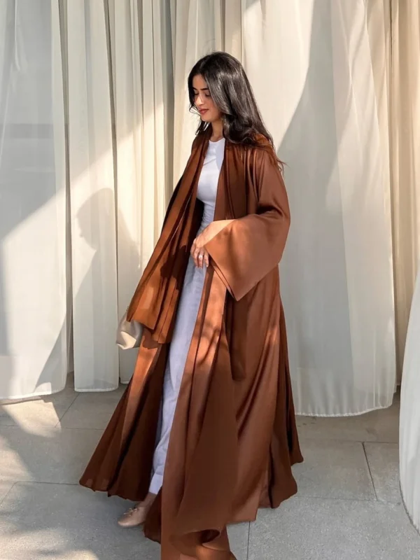 Muslim Open Abaya Women Modest Dresses Arab Cardigan Long Robe Morocco Dubai Abayas Kaftan Islam Eid Ramadan Jalabiya Vestidos - Image 2